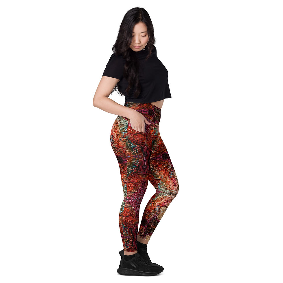 Thumbnail: Leggings with Pockets - Autumn Jewel