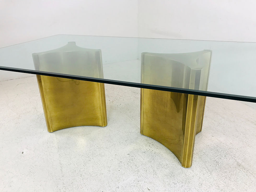 Thumbnail: #5325 Mastercraft "Trilobi" Brass Pedestal Table