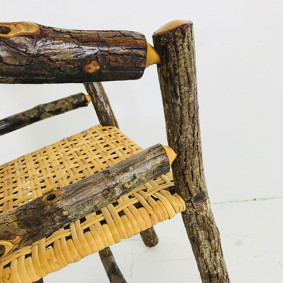 Thumbnail: #3579 Set of Six Adirondack Hickory Chairs