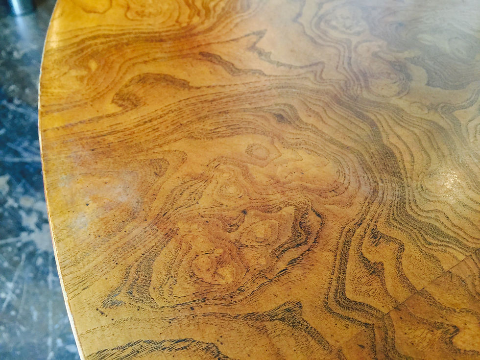 Thumbnail: #989 Burl Wood Game Table by Widdicomb