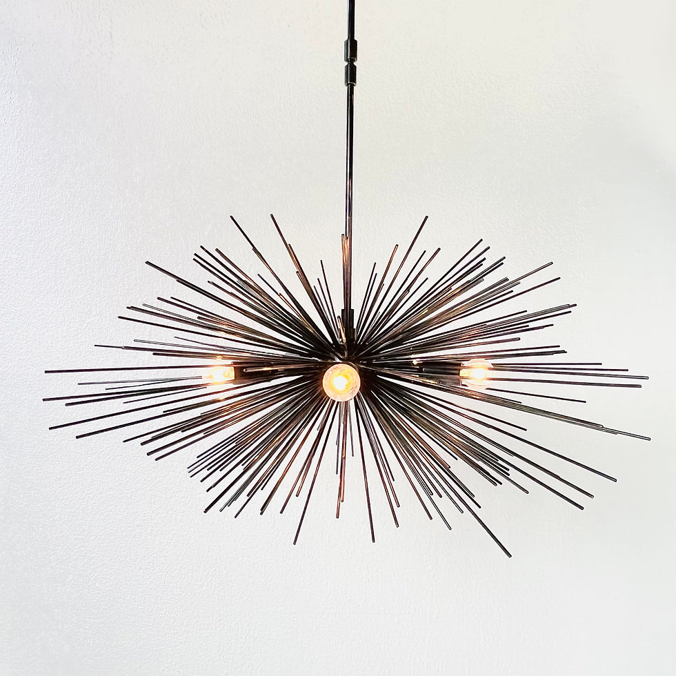 Thumbnail: #1704 Aged Iron Sputnik Chandelier in the Style of Kelly Wearstler