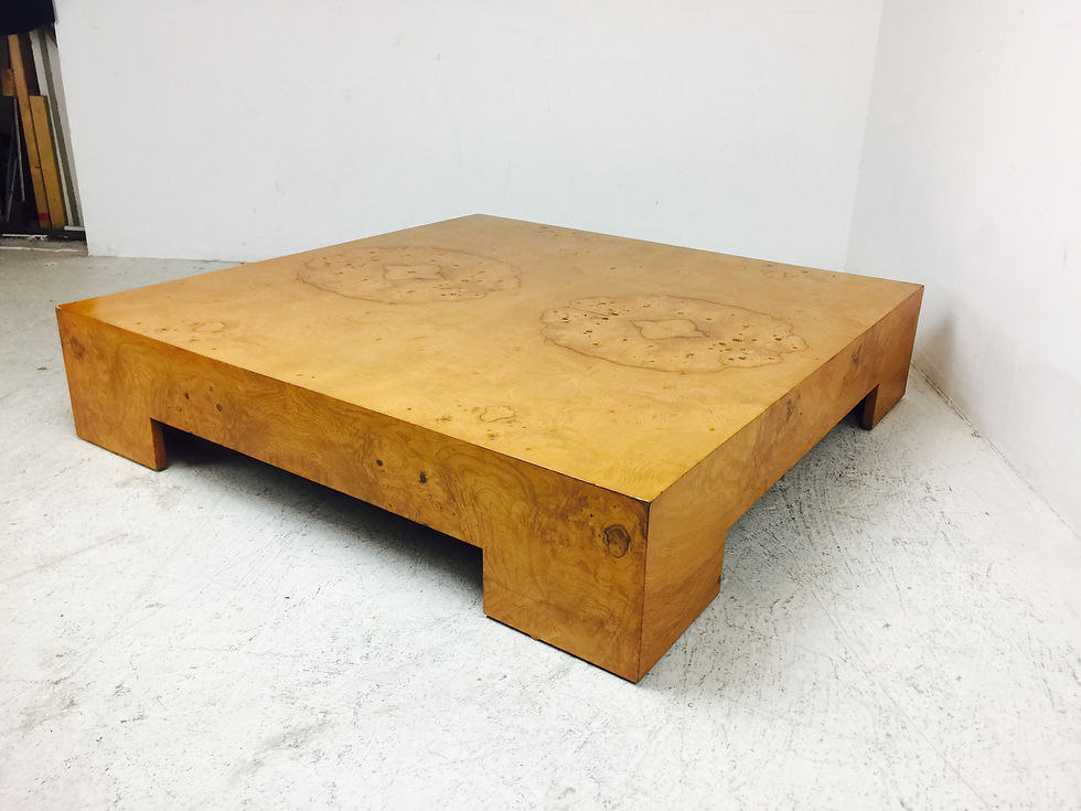 Thumbnail: #2643 Milo Baughman Burl Wood Coffee Table