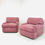 Thumbnail: #4799 Pair Mauve 80's Armchairs by Directional