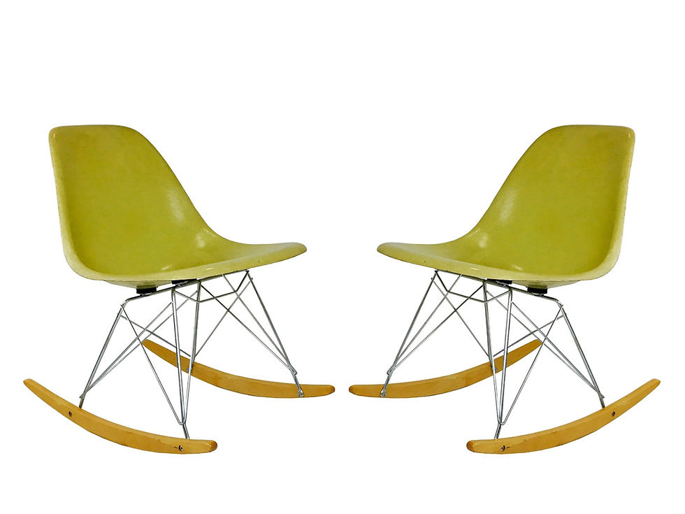 Thumbnail: #3409 Pair of Eames Molded Fiberglass Shell Chairs For Herman Miller