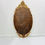 Thumbnail: #1483 Antiqued Wood Carved Oval Mirror