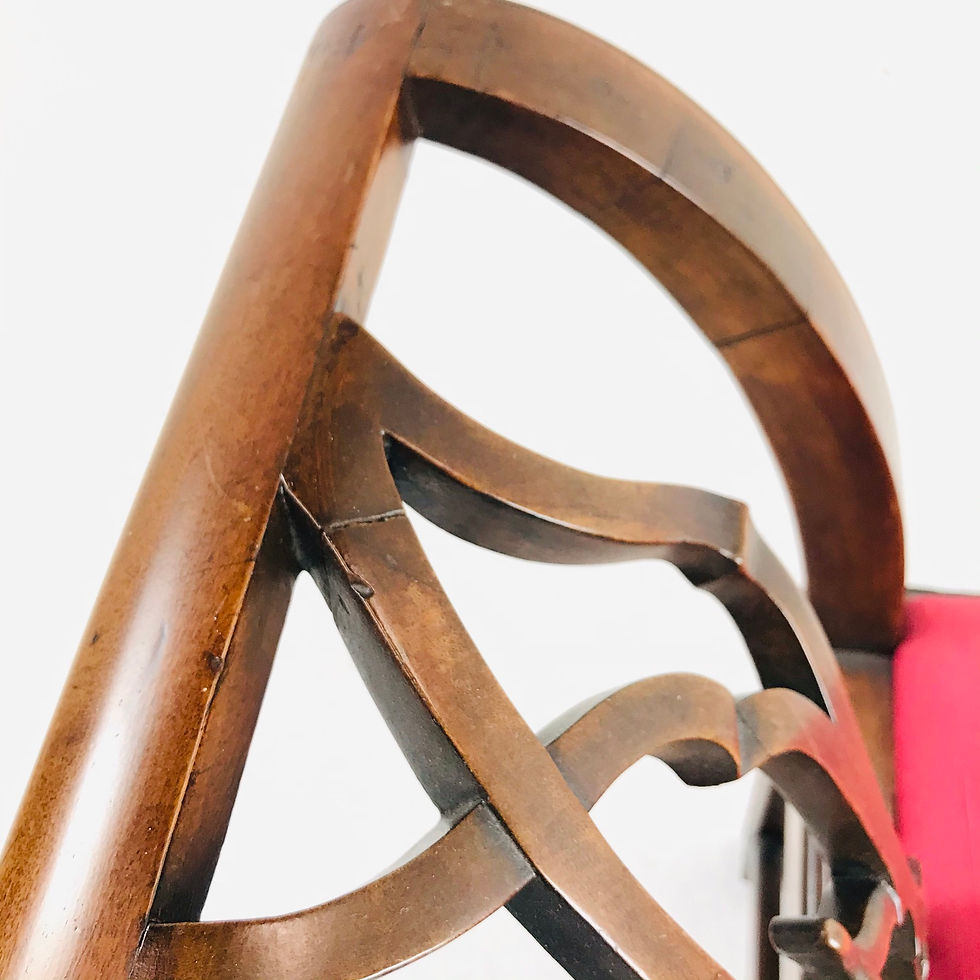 Thumbnail: #5699 Pair of 18th Century Carved Mahogany Chippendale Benches