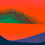 Thumbnail: #1607 1980's Vibrant Landscape Screenprint by Maro Mitrovic