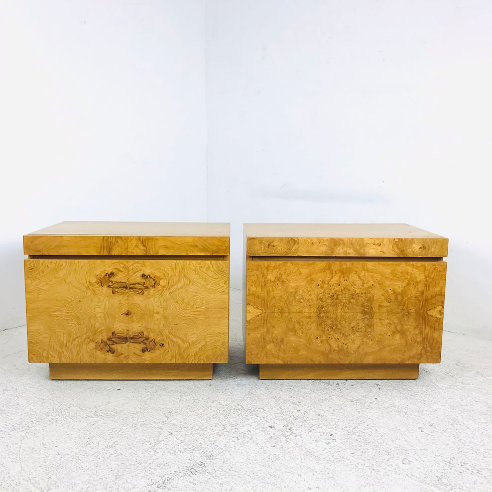 Thumbnail: #5365 Pair of Milo by Lane Burl Wood Nightstands