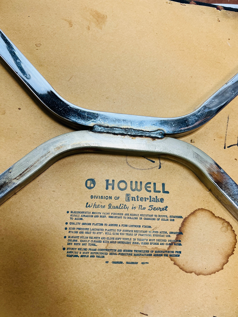 Thumbnail: #1100 Set of 4 Chrome Dining Chairs by Wolfgang Hoffmann for Howell Co.