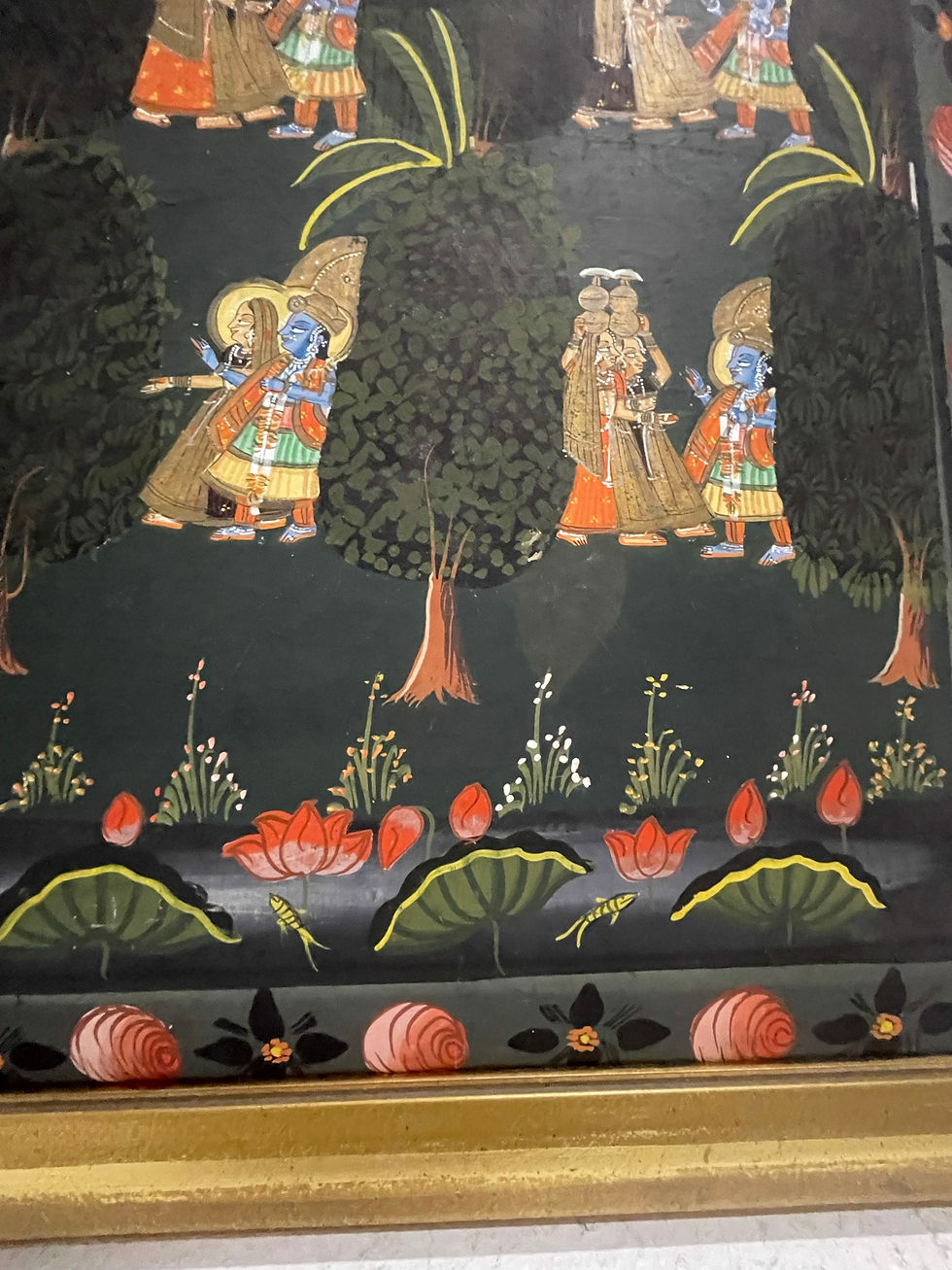 Thumbnail: Large Indian Pichwai Silk Painting
