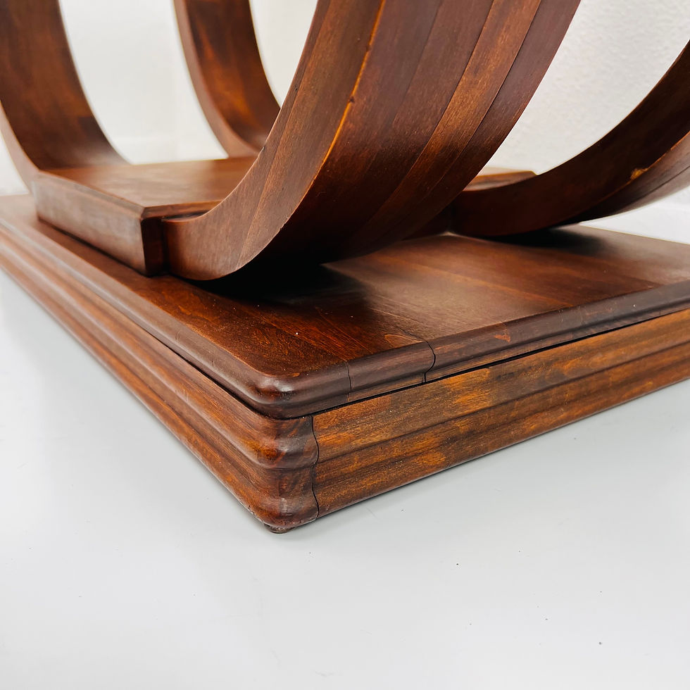 Thumbnail: #1077 Antique Art Deco Wood Coffee Table