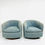 Thumbnail: #1404 Pair of Milo Baughman Swivel / Tilt Chairs on Walnut Plinth Bases
