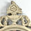 Thumbnail: #1483 Antiqued Wood Carved Oval Mirror