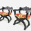 Thumbnail: #6545 Pair of Italian Dante Chairs