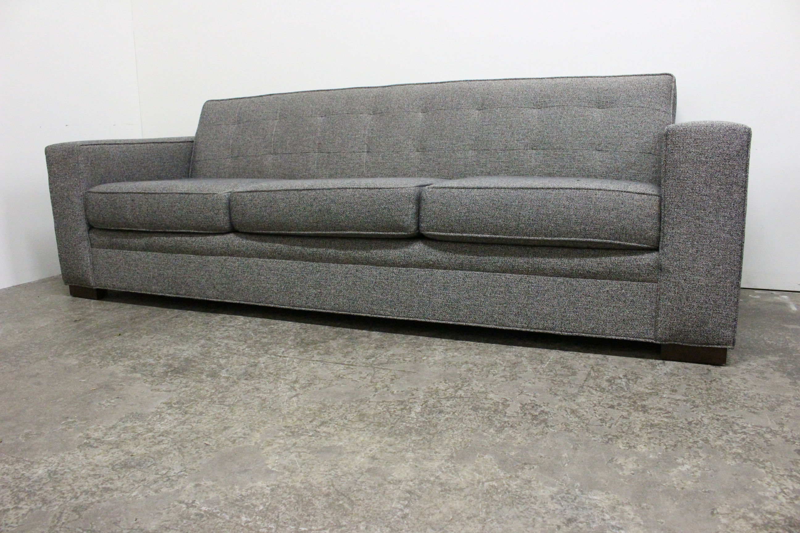 8738 Black Tweed Sofa