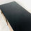 Thumbnail: #4151 Black & Wood Front T-Console with Brass Accents