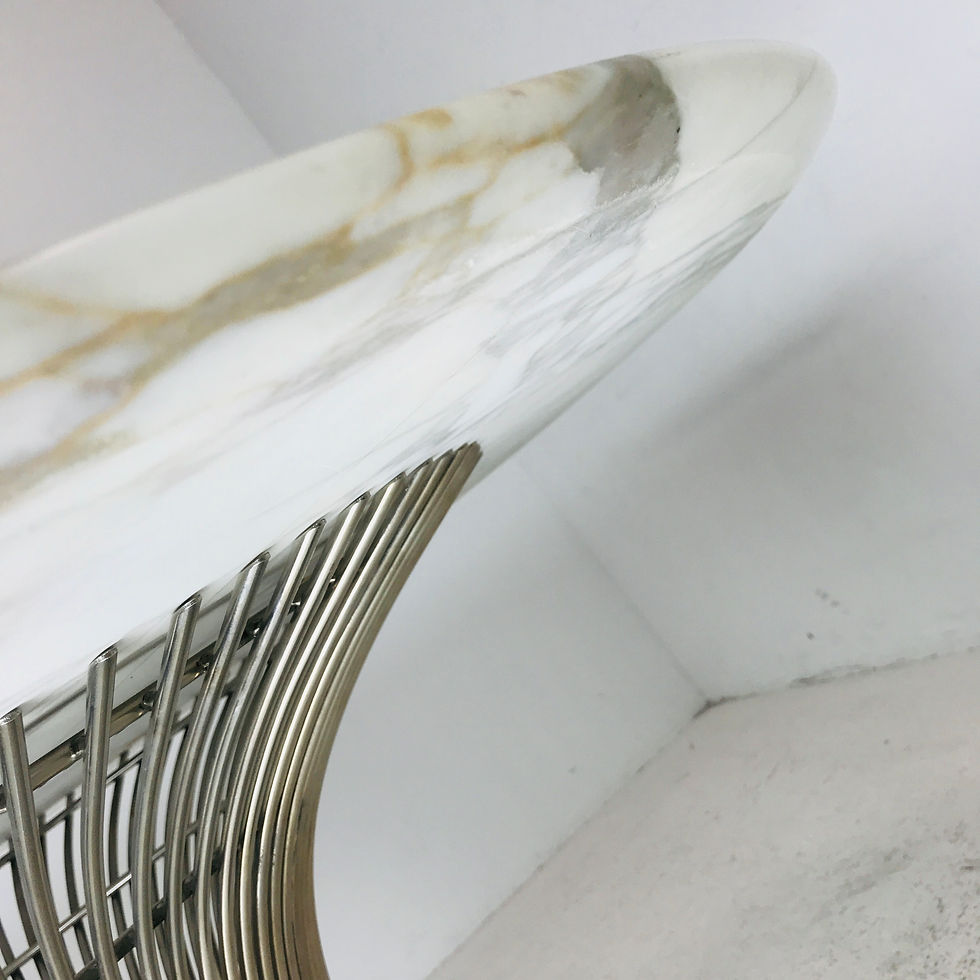 Thumbnail: #3948 Warren Platner Dining Table with Marble Top