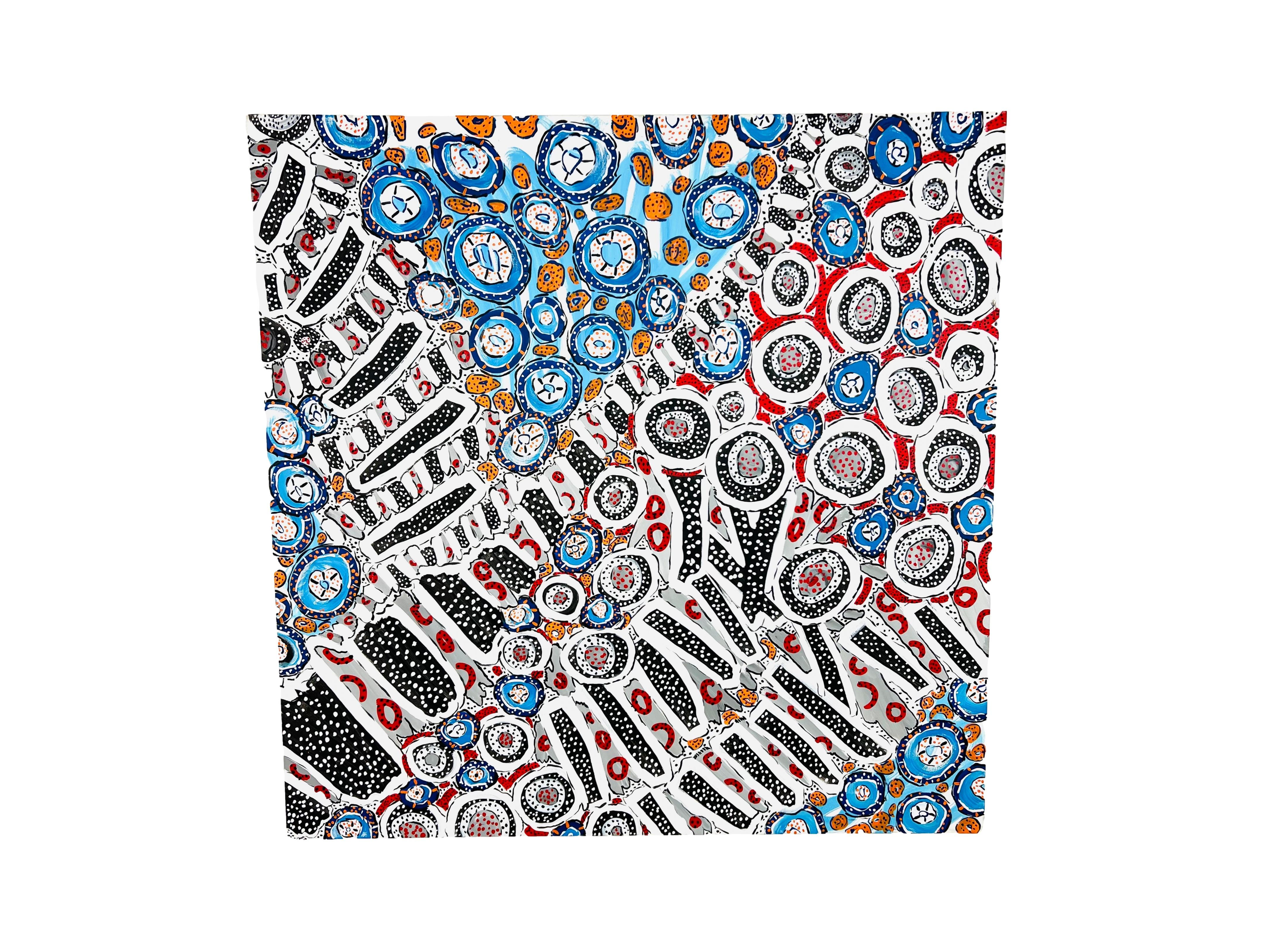 #1222 Abstract Acrylic Art on Canvas