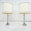 Thumbnail: #1751 Pair of Vintage Stacked Glass Ball Lamps