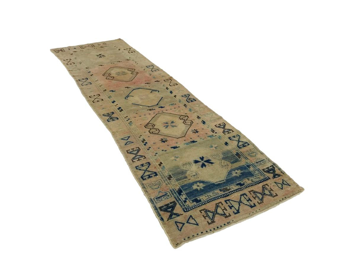 #6003 Blue/Beige Woven Runner