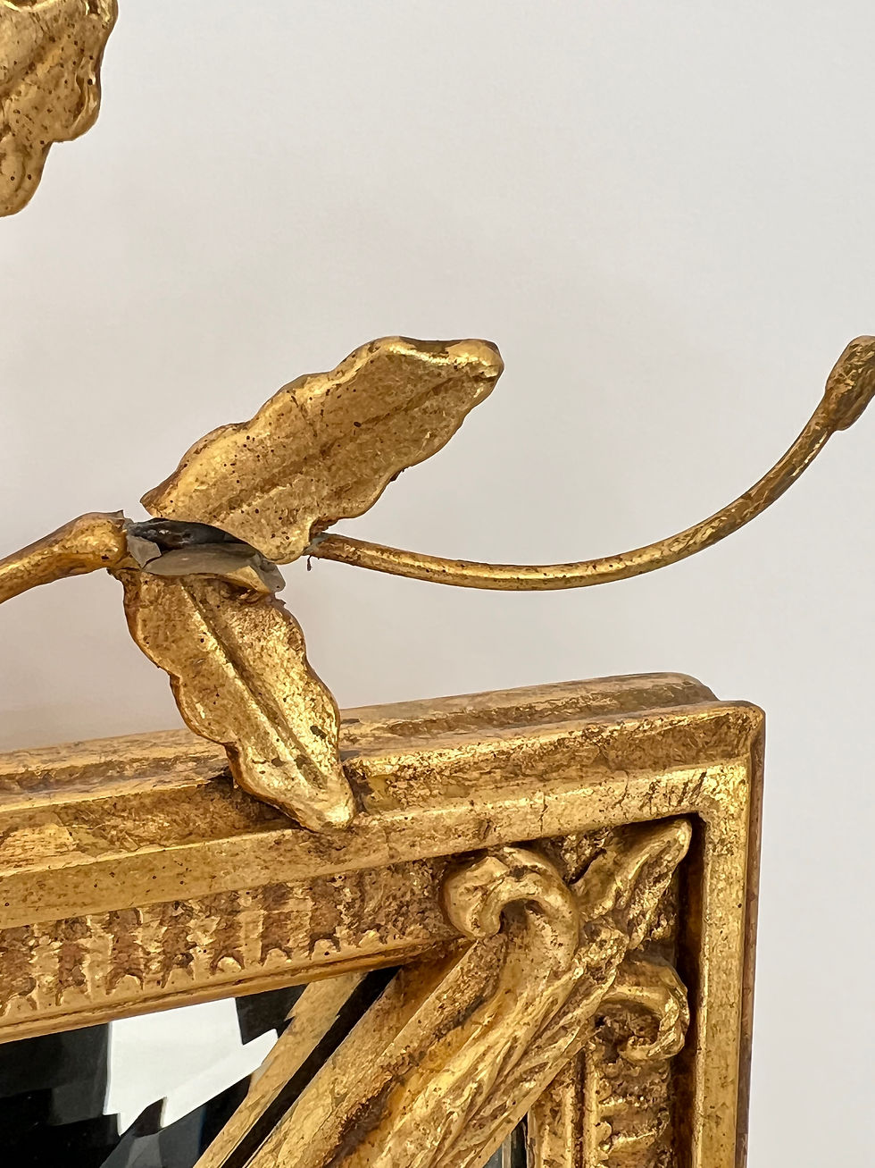 Thumbnail: #1654 Pair of Double Bordered Hand Gilded Mirrors