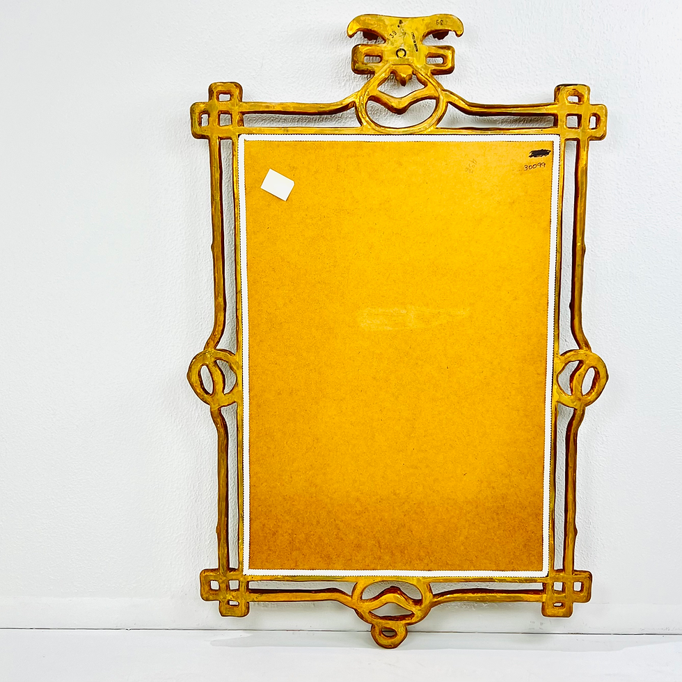 Thumbnail: #1487 Italian Giltwood Carved Branch Frame Antiqued Mirror