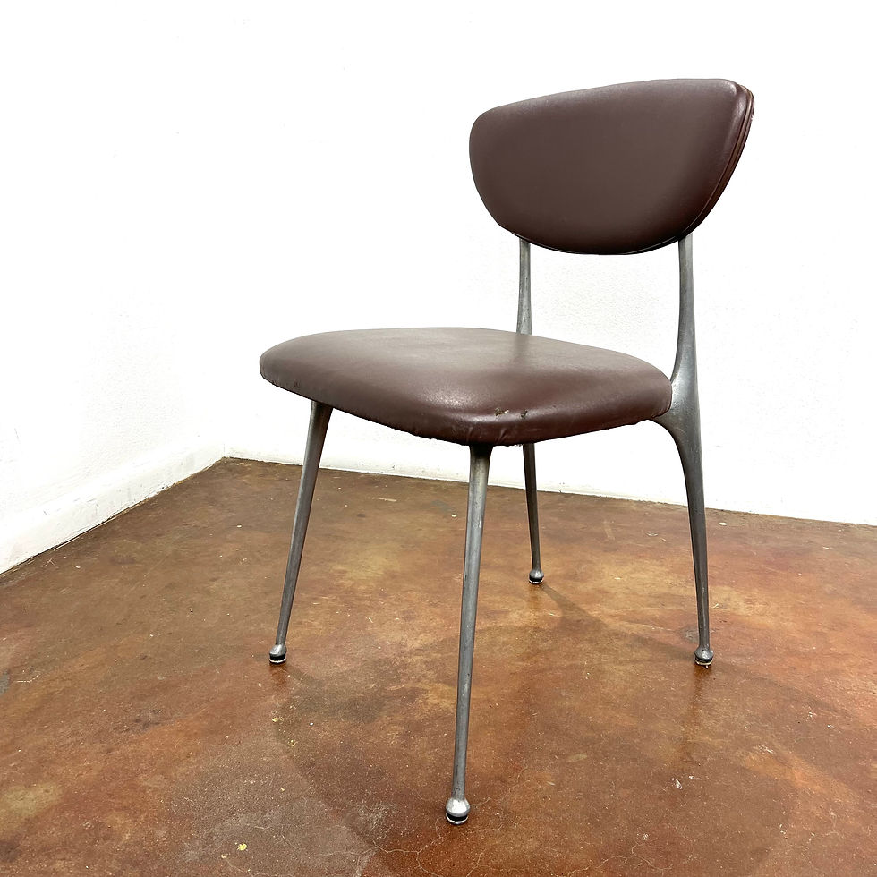 Thumbnail: #1163 Set of 8 Aluminum Gazelle Chairs by Shelby Williams