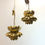 Thumbnail: #1569 Pair of Brass Large Lotus Pendants