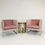Thumbnail: #4095 Pair of Milo Baughman Floating Cube T-Back Lounge Chairs