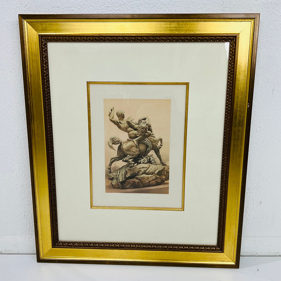 Thumbnail: #1318 Set of 4 Framed Mid-19th Century Engraved Plate Prints