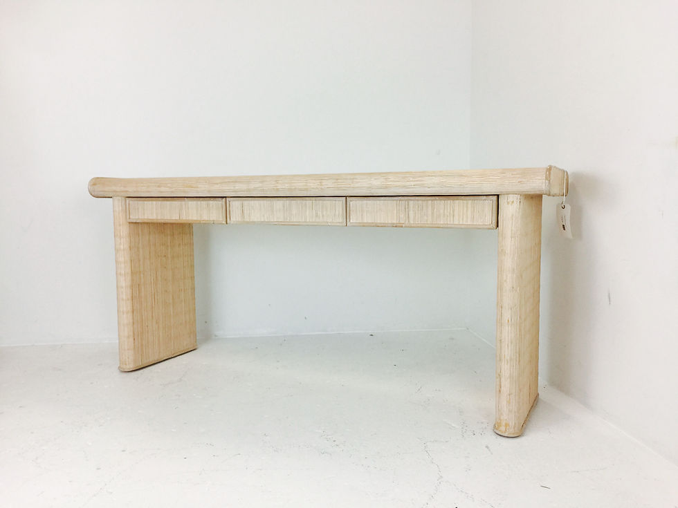 Thumbnail: #2231 Whitewash Reeded Console Table