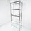 Thumbnail: #1466 Vintage Chrome & Brass Etagere