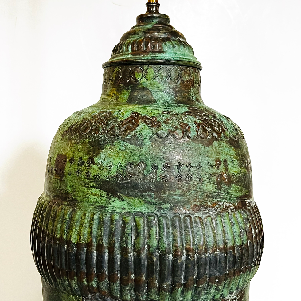 Thumbnail: #1979 Large Vintage Bronze Table Lamp in the Style of Fredrick Cooper