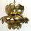 Thumbnail: #1569 Pair of Brass Large Lotus Pendants