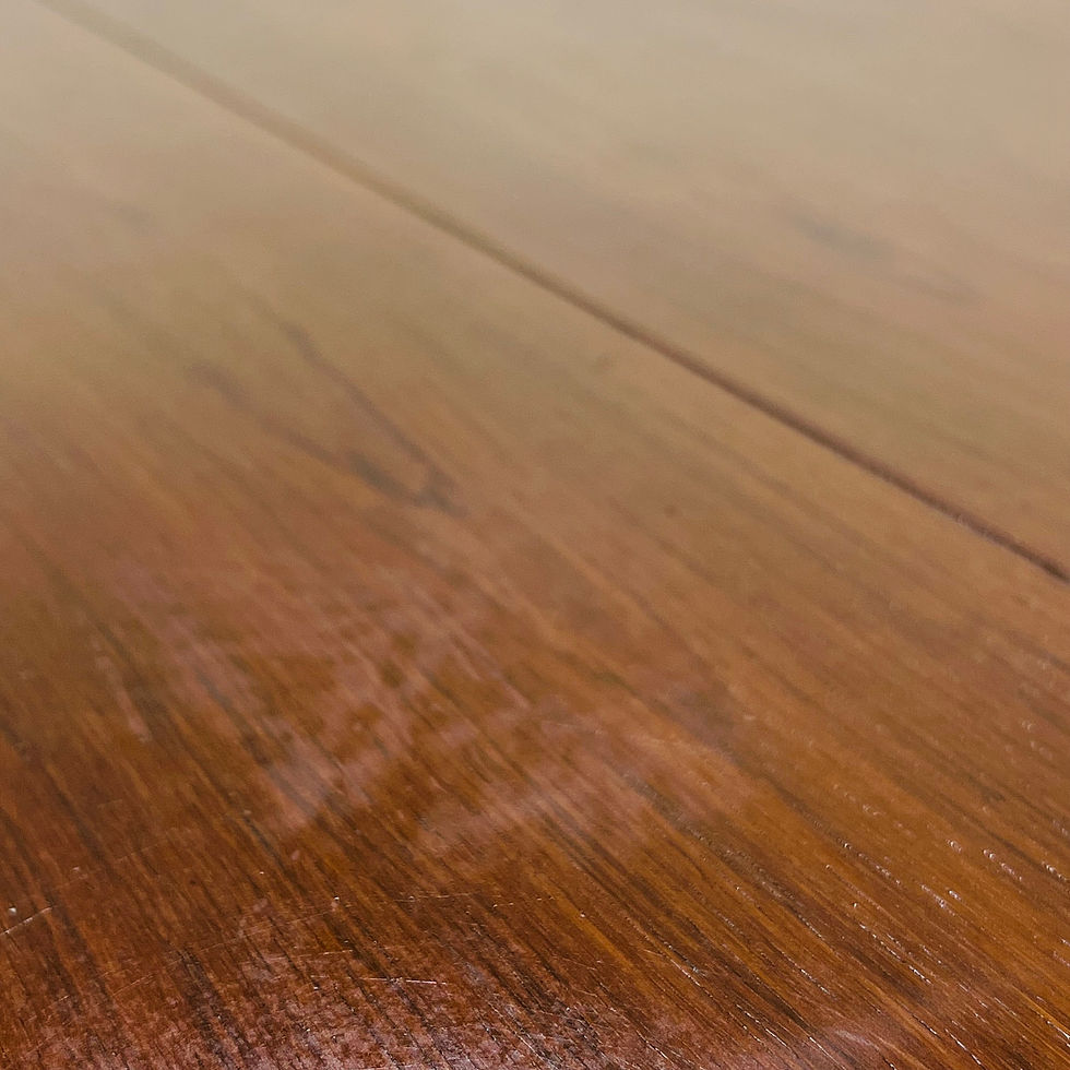 Thumbnail: #1711 Dunbar Mid-Century Modern Banded Oak & Rosewood Dining/Game Table