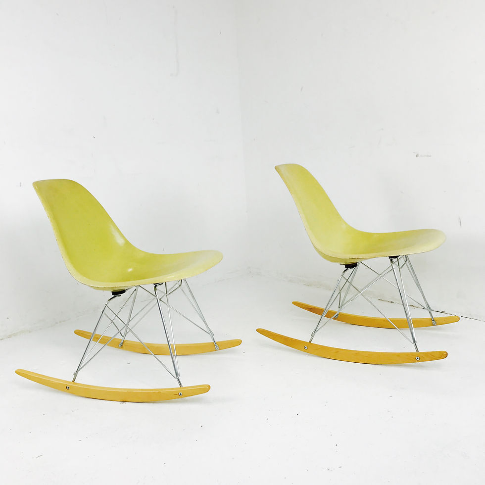 Thumbnail: #3409 Pair of Eames Molded Fiberglass Shell Chairs For Herman Miller