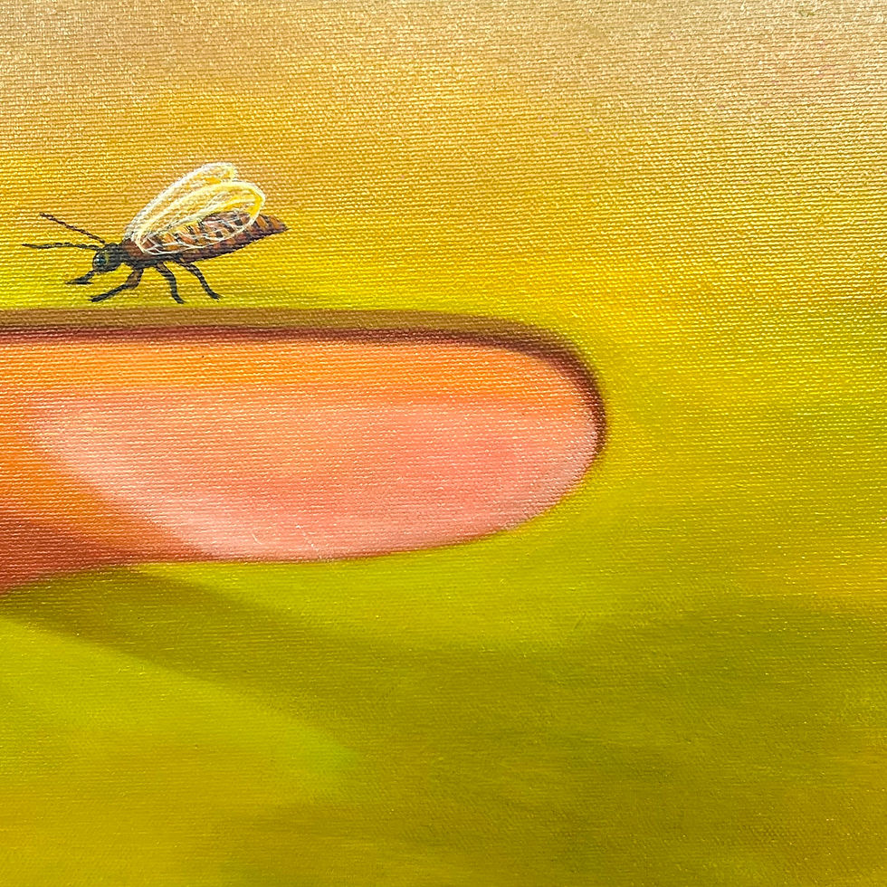 Thumbnail: #1771 Surrealist Oil Painting, "Vermillion Sky", by Linda Infante Lyons