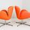 Thumbnail: #3946 Pair of Swan Swivel Chairs in the Style of Arne Jacobsen