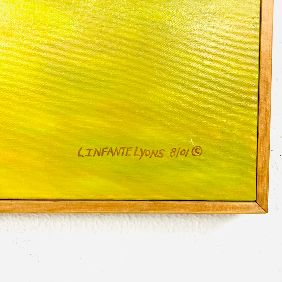 Thumbnail: #1771 Surrealist Oil Painting, "Vermillion Sky", by Linda Infante Lyons