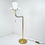 Thumbnail: #1364 German Hand Cast Brass Swing Arm Floor Lamp