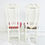 Thumbnail: #1593 Pair of High Back White Lacquered Side Chairs