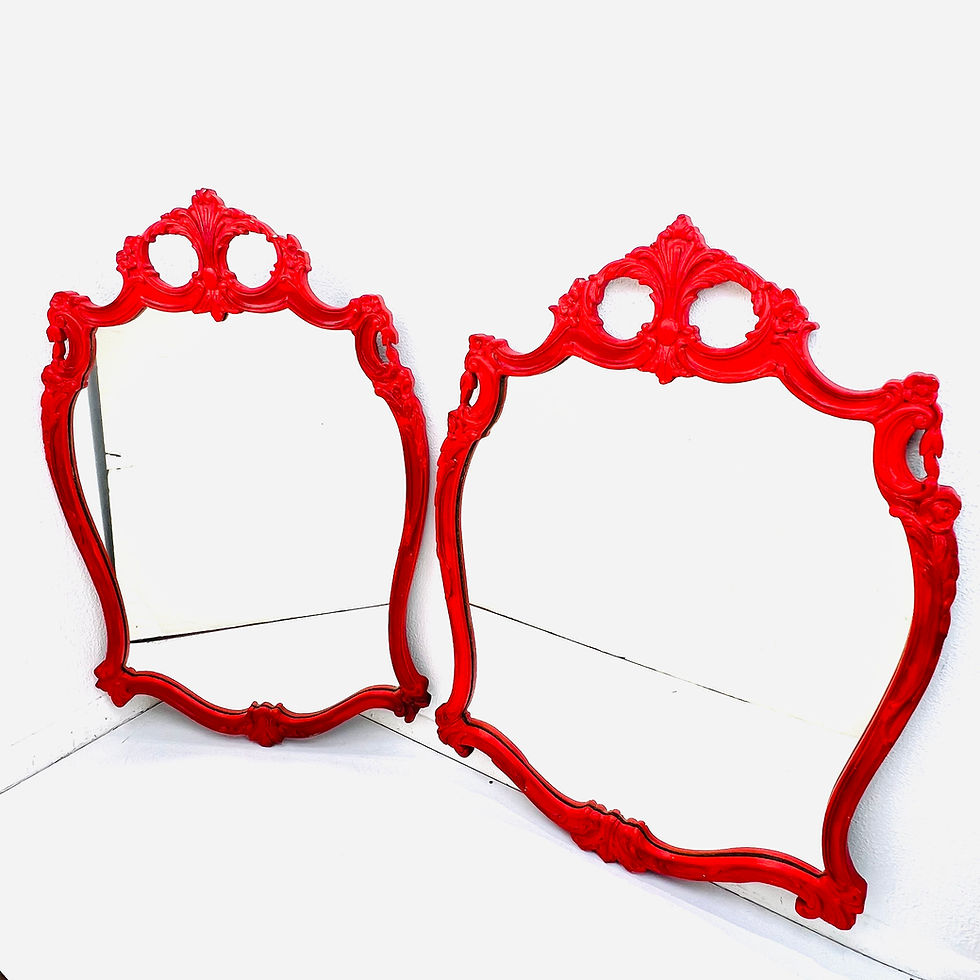 Thumbnail: #1128 Pair of 19th Century Italian Rococo Style Wall Mirrors