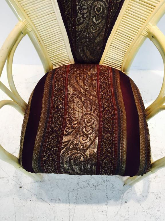 Thumbnail: #2029 Pair Rattan Fan Back Chairs