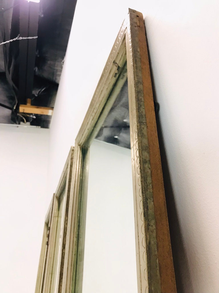 Thumbnail: #5993 Tall Metal Wrapped Mirror Panels (3 Available)