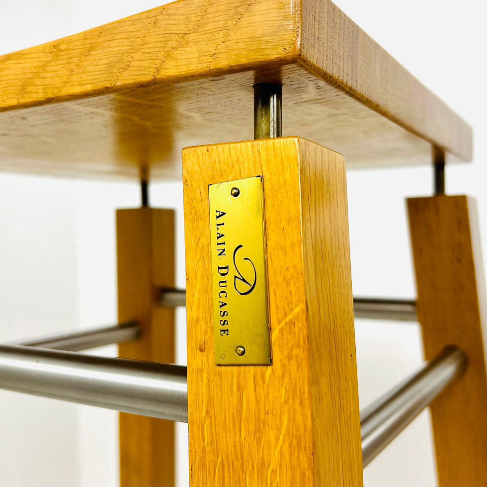 Thumbnail: #1576 Set of 3 Alain Ducasse Bar Stools