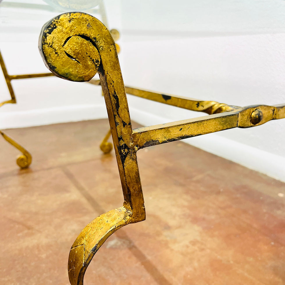 Thumbnail: #1111 Spanish Gilt Iron Coffee Table