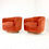Thumbnail: # Pair of Milo Baughman Swivel with Wood Plinth