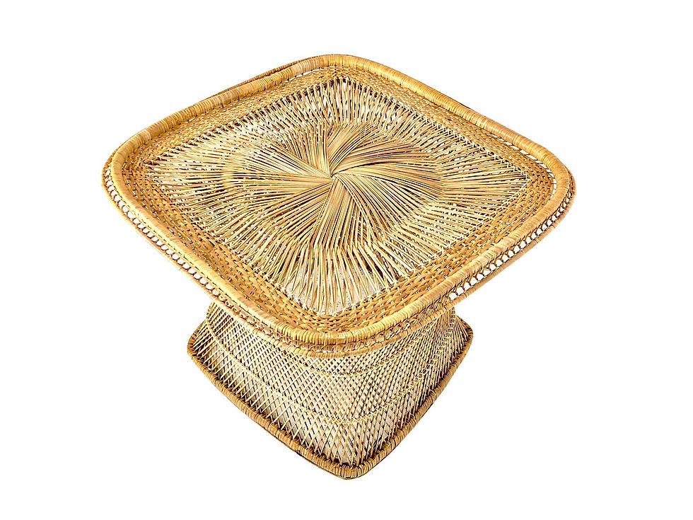 #4117 Square Wicker Coffee Table