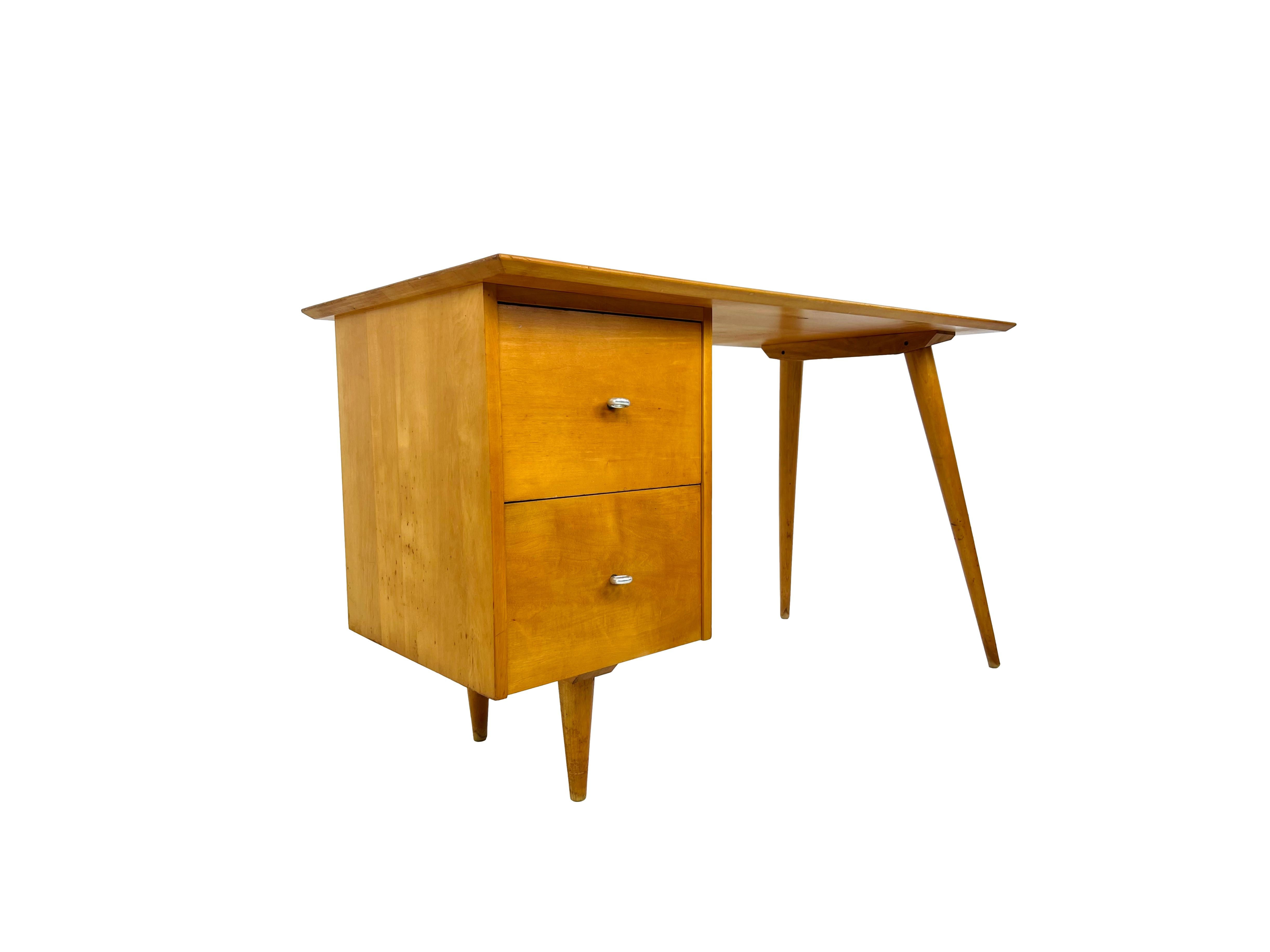 #1878 Paul McCobb Maple Planner Group Desk #1560