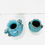 Thumbnail: #1223 Pair of French Blue Ceramic Urns